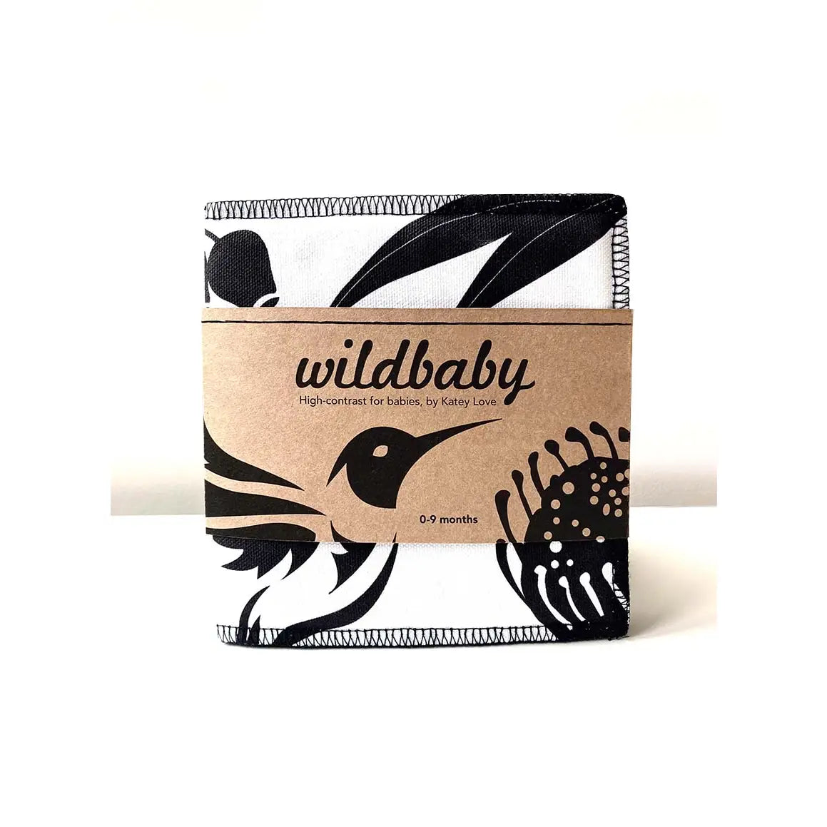 Wild Baby Organic Black and White Cloth Book