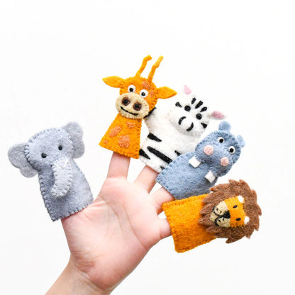 Finger Puppet Set - Safari Animals