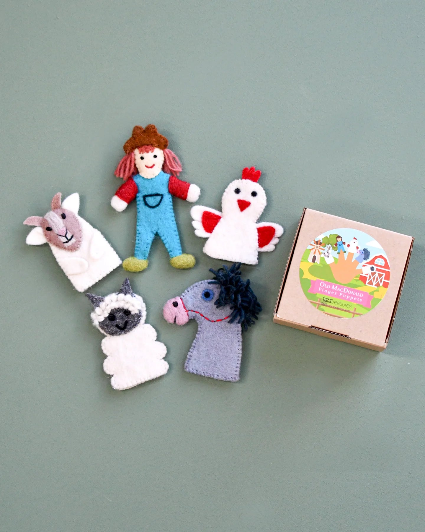 Finger Puppet Set - Old MacDonald Had A Farm - Set B