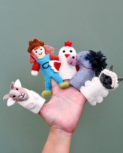 Finger Puppet Set - Old MacDonald Had A Farm - Set B