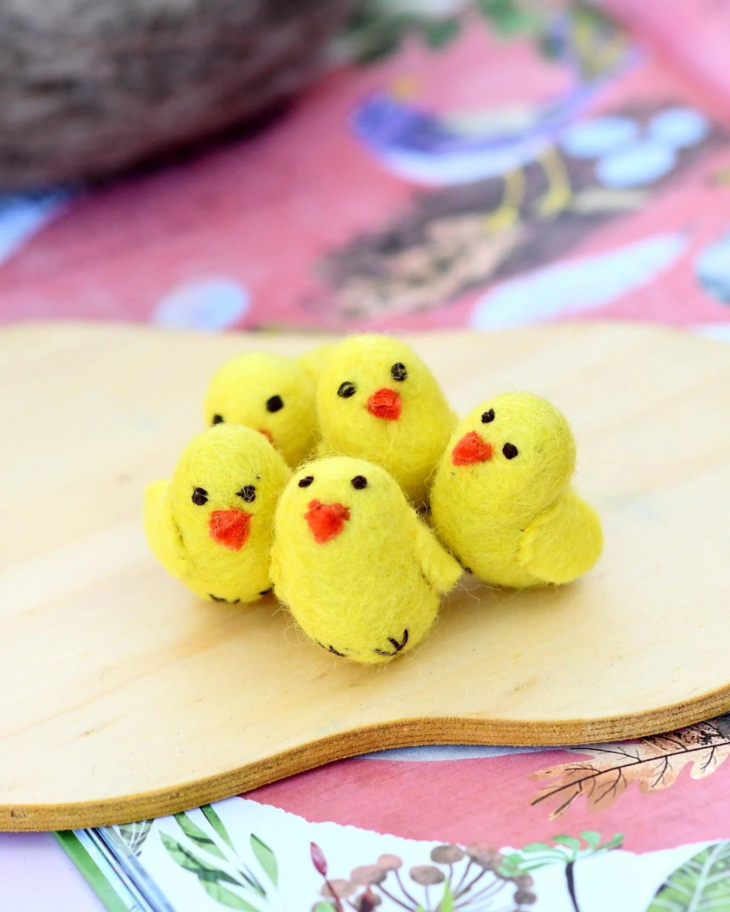 Felt Yellow Chicks - Set of 5