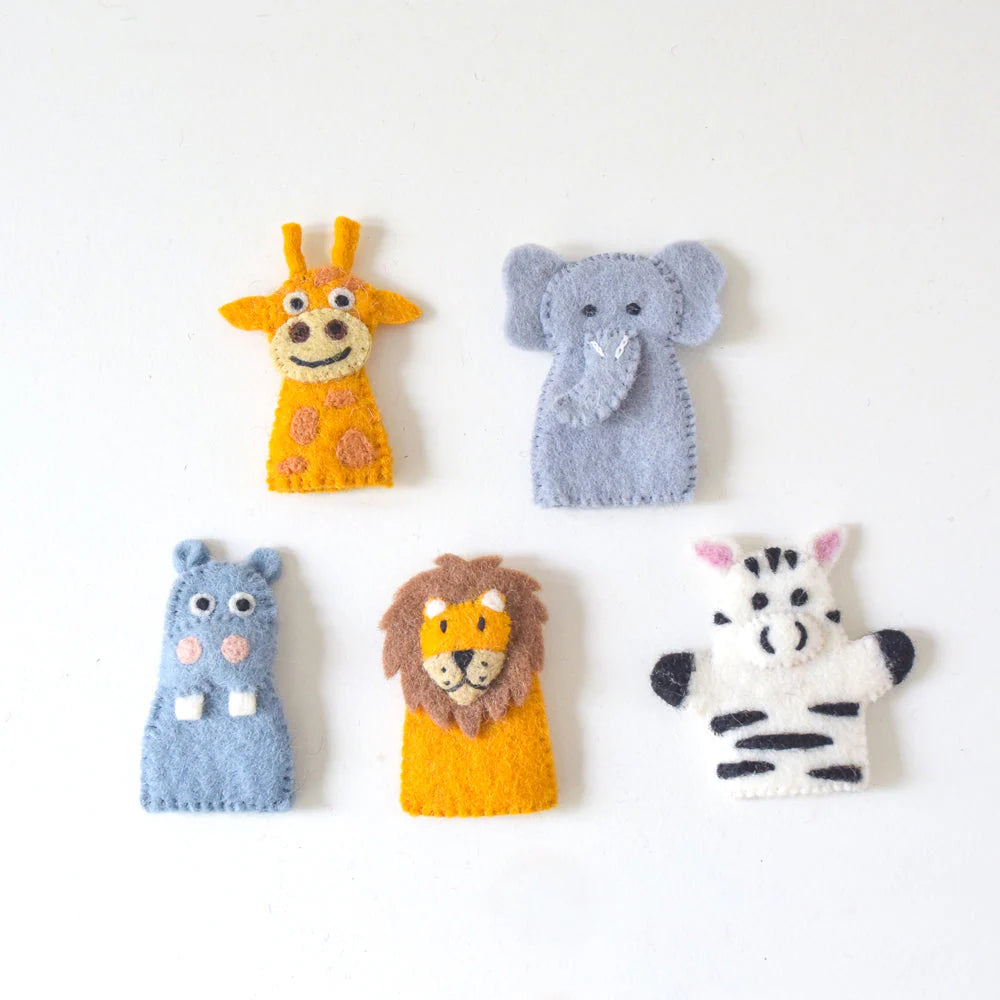 Finger Puppet Set - Safari Animals