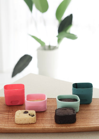 Silicone Snack Cup x 2 - Forest