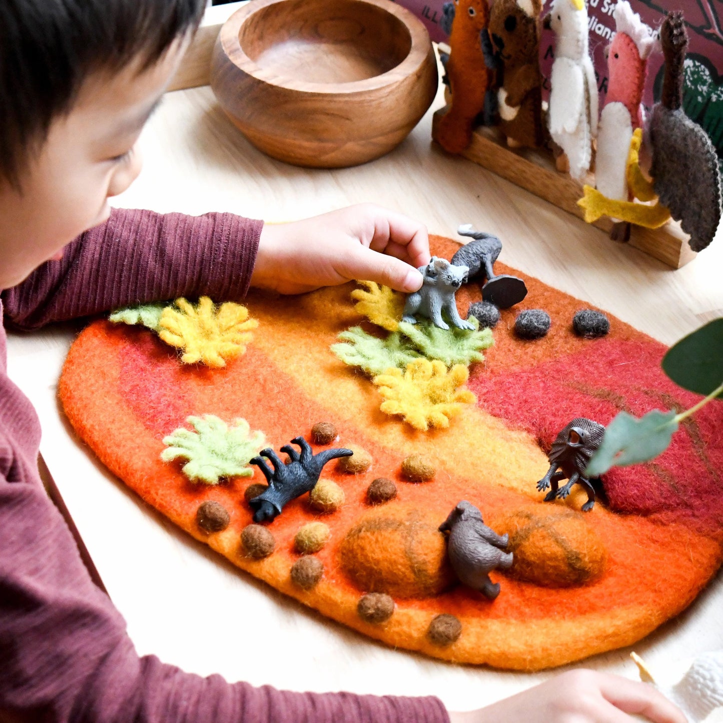 Small Australian Outback Desert Play Mat Playscape