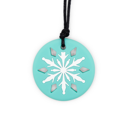 Chew Pendant - Snowflake Pendant - Multi colours