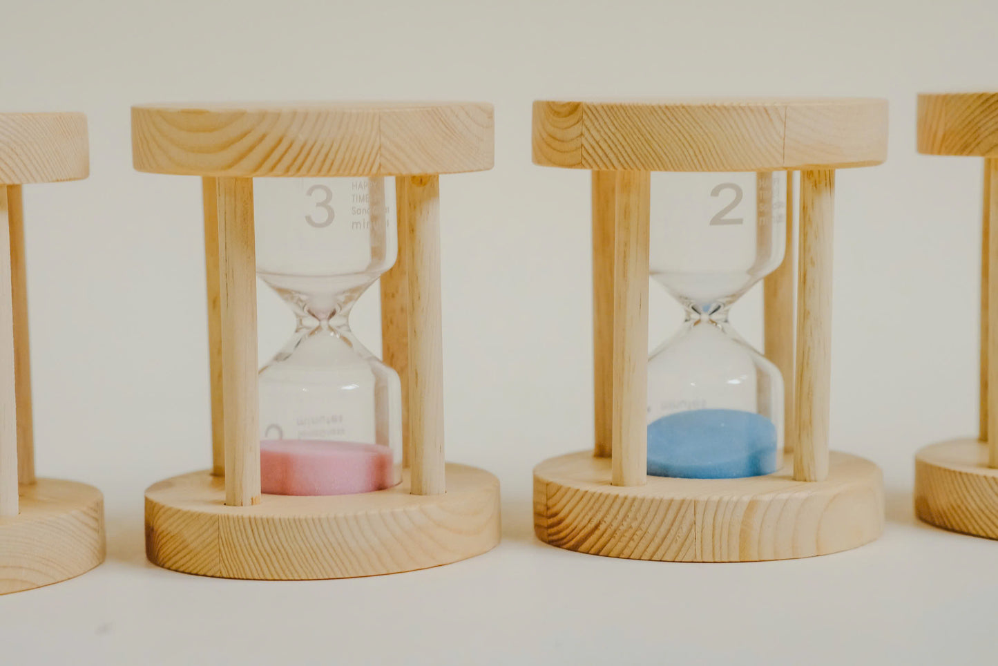 Wooden Sand Timers - Set of 4