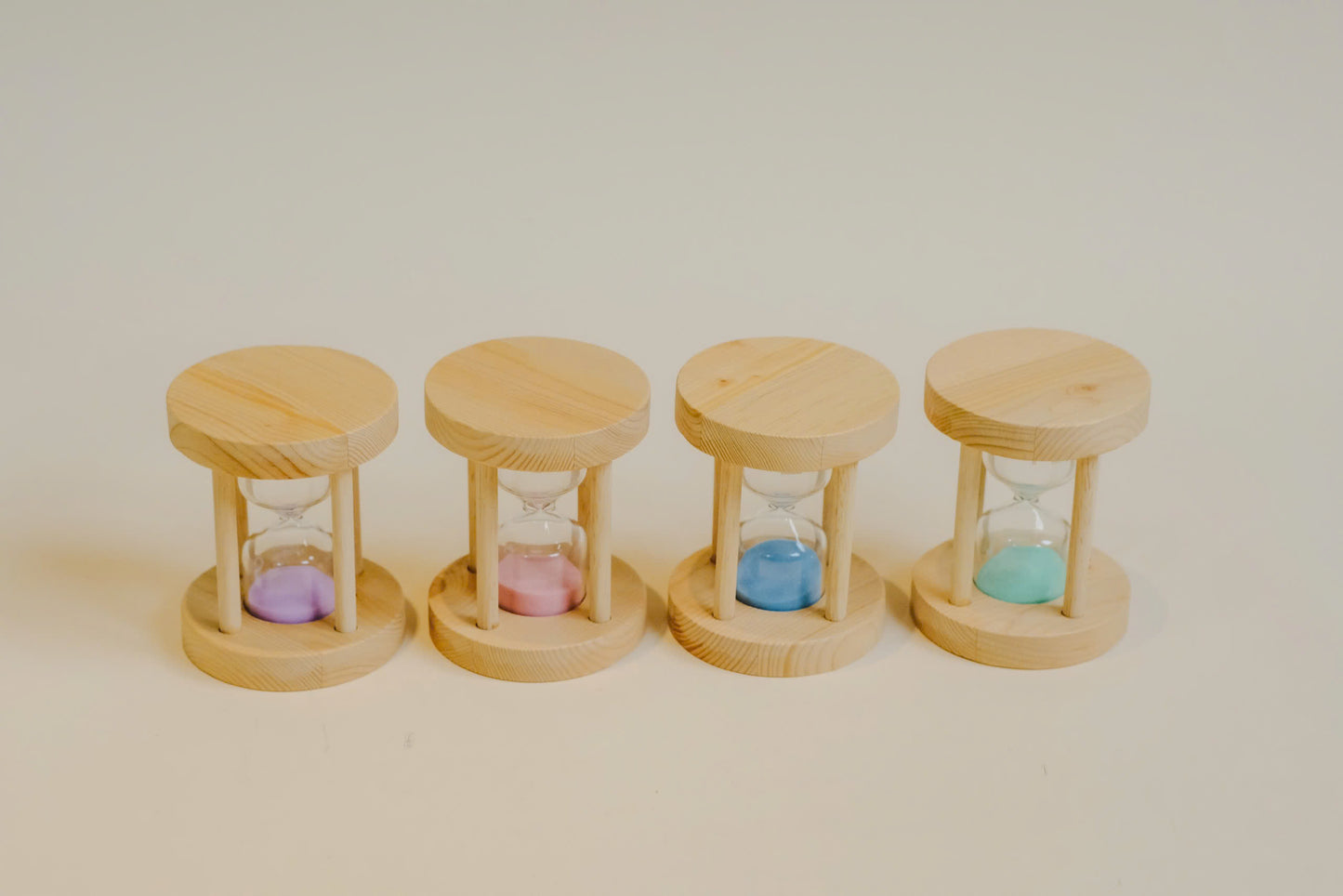 Wooden Sand Timers - Set of 4