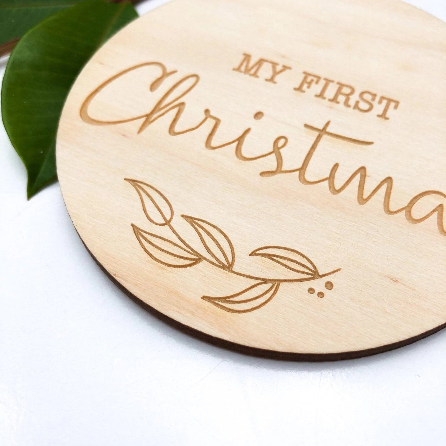 My First Christmas Milestone Plaque