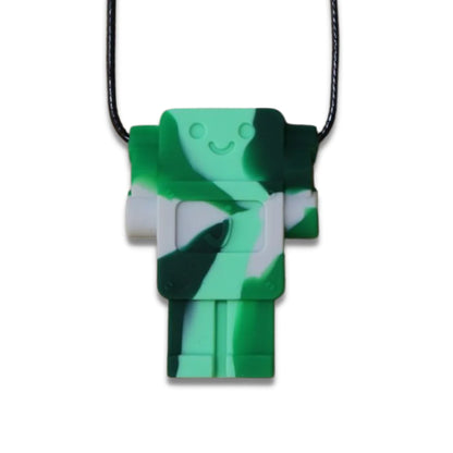 Chew Pendant - Robot - Multi colours