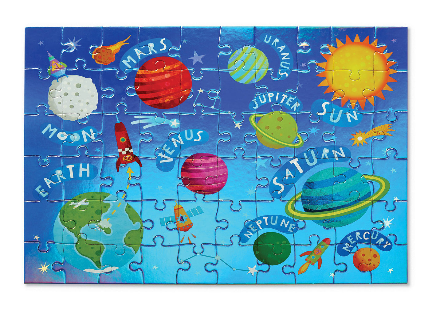 Foil Puzzle 60 pc - Outer Space