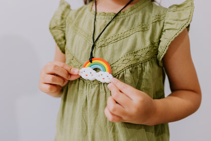 Chew Pendant - Rainbow - Multi colours