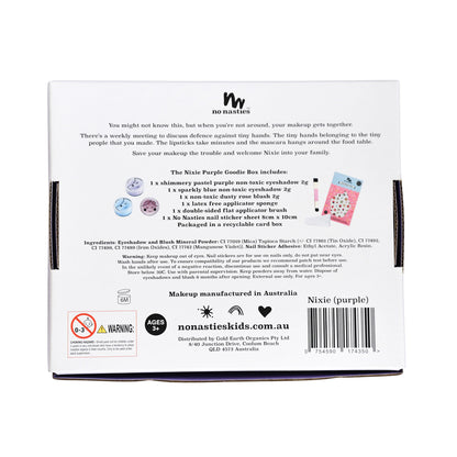 Nixie Play Kids Make-up Goody Pack Box - Purple Pretty