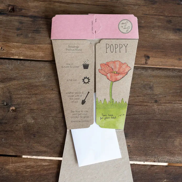 Poppy Gift of Seeds