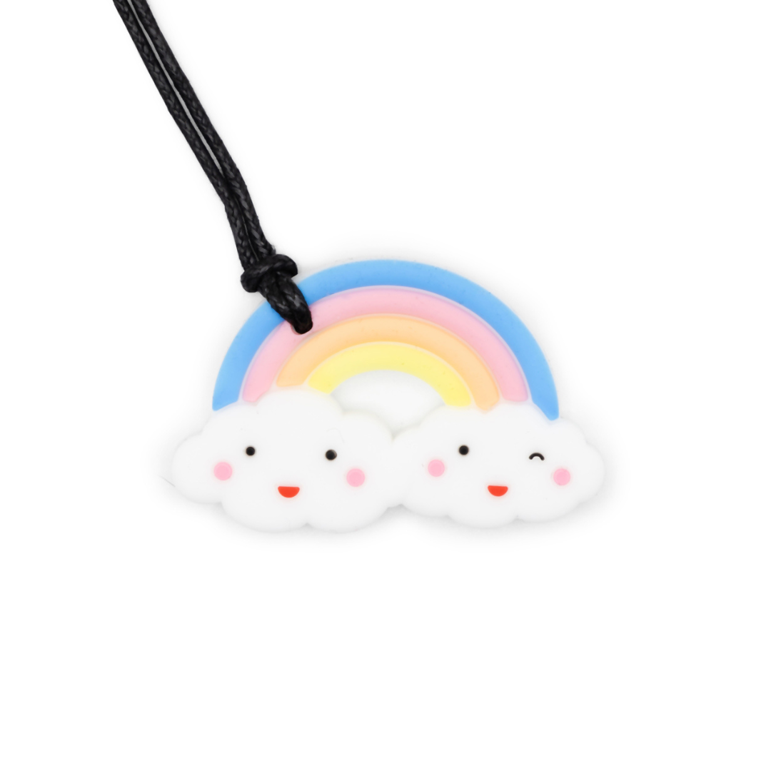 Chew Pendant - Rainbow - Multi colours