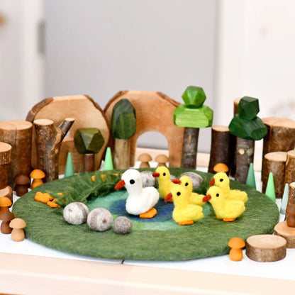 Felt Duck Pond Playscape with Ducks