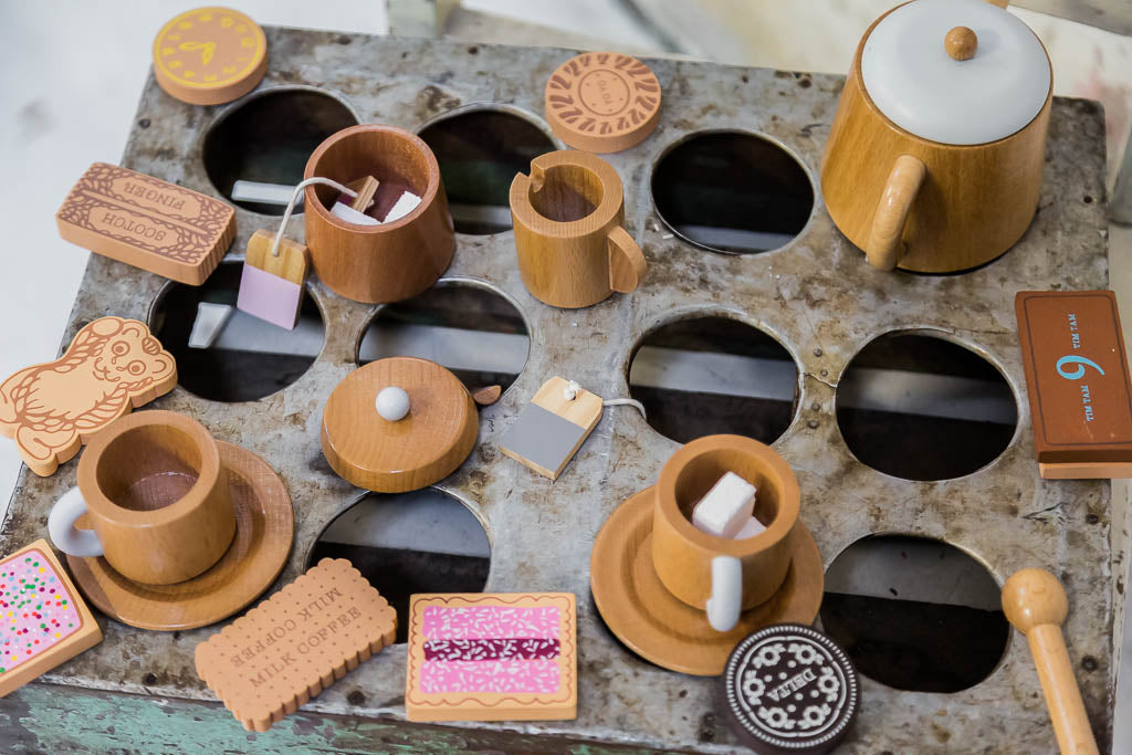 Wooden Tea Set