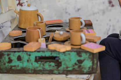 Wooden Tea Set