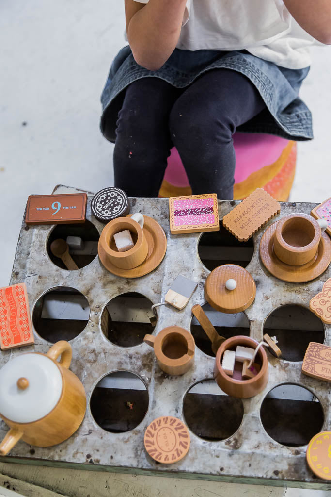 Wooden Tea Set