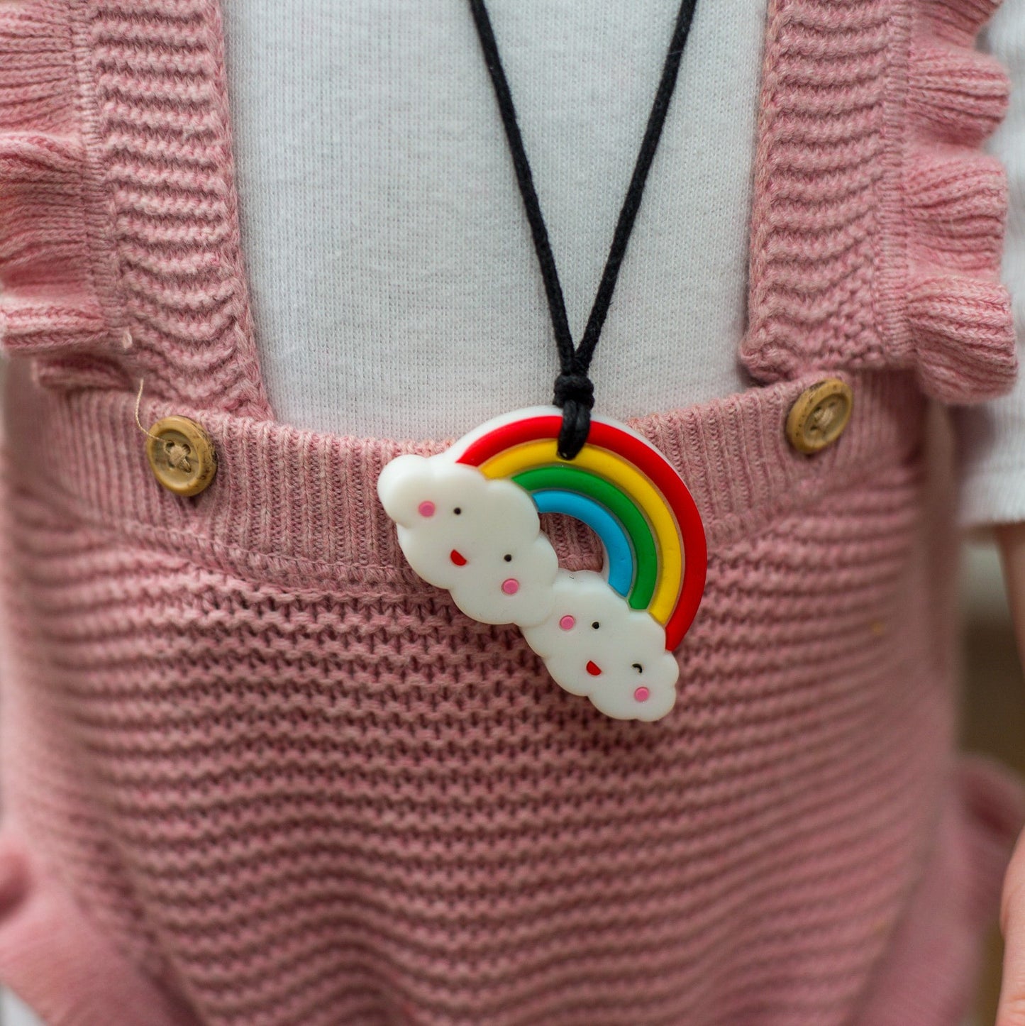 Chew Pendant - Rainbow - Multi colours