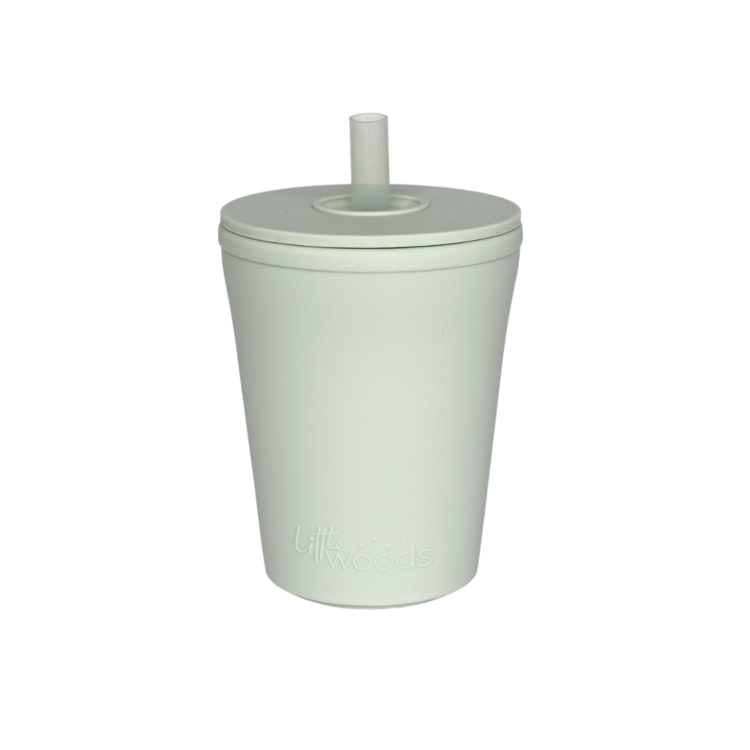 Silicone Straw Cup - Sage