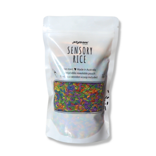 Sensory Rice - Rainbow Bright