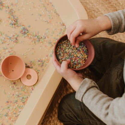 Sensory Rice - Rainbow Pastel